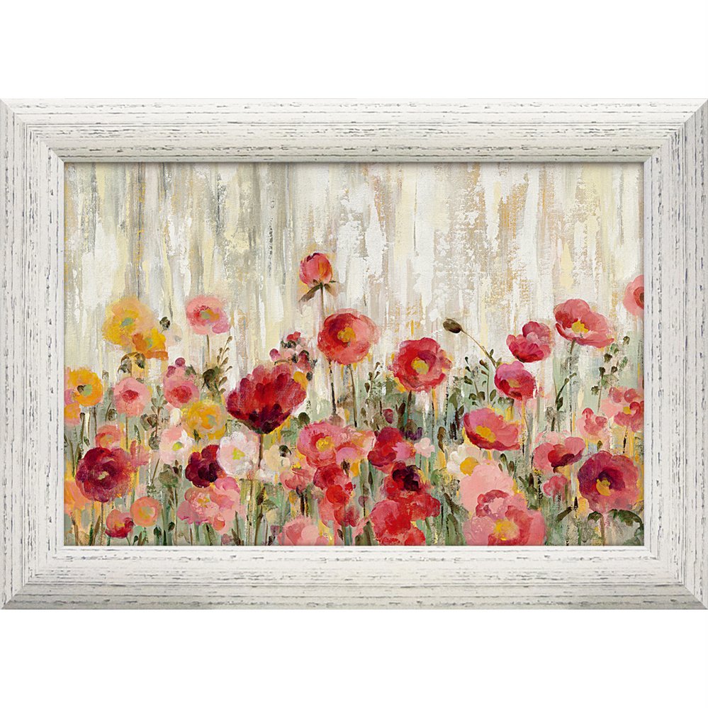 絵画 シルビア ヴァシレヴァ「スプリンクル フラワーズ」/額入り 額装込 風景画 絵画 アート リビング 玄関 トイレ インテリア かわいい 壁飾り 癒やし プレゼント ギフト アートパネル ポスター 3Lサイズ おしゃれ 壁掛け 絵|絵画・壁飾り 風景専門店あゆわら