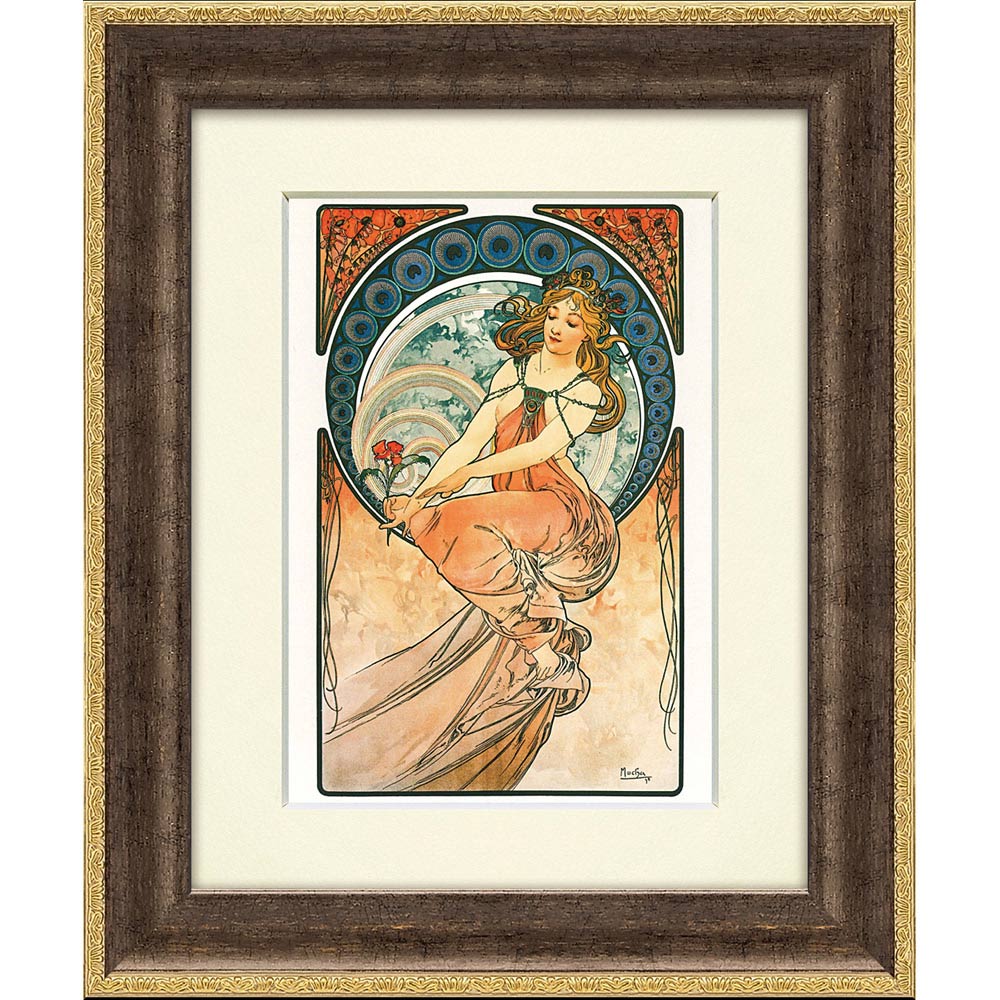 ミュシャ 「四季 春 スプリング」 額縁付きの購入なら絵画販売の