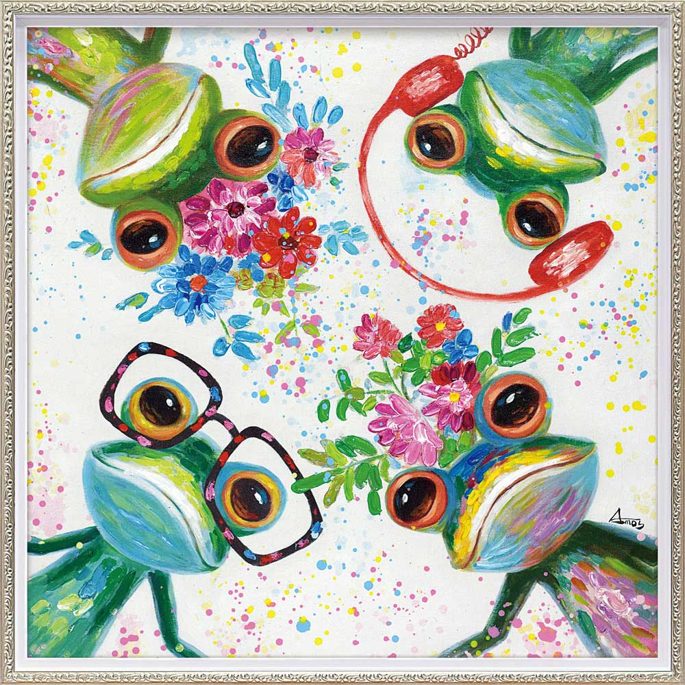 楽天市場】絵画 オイル ペイント アート「カエル ディレクター