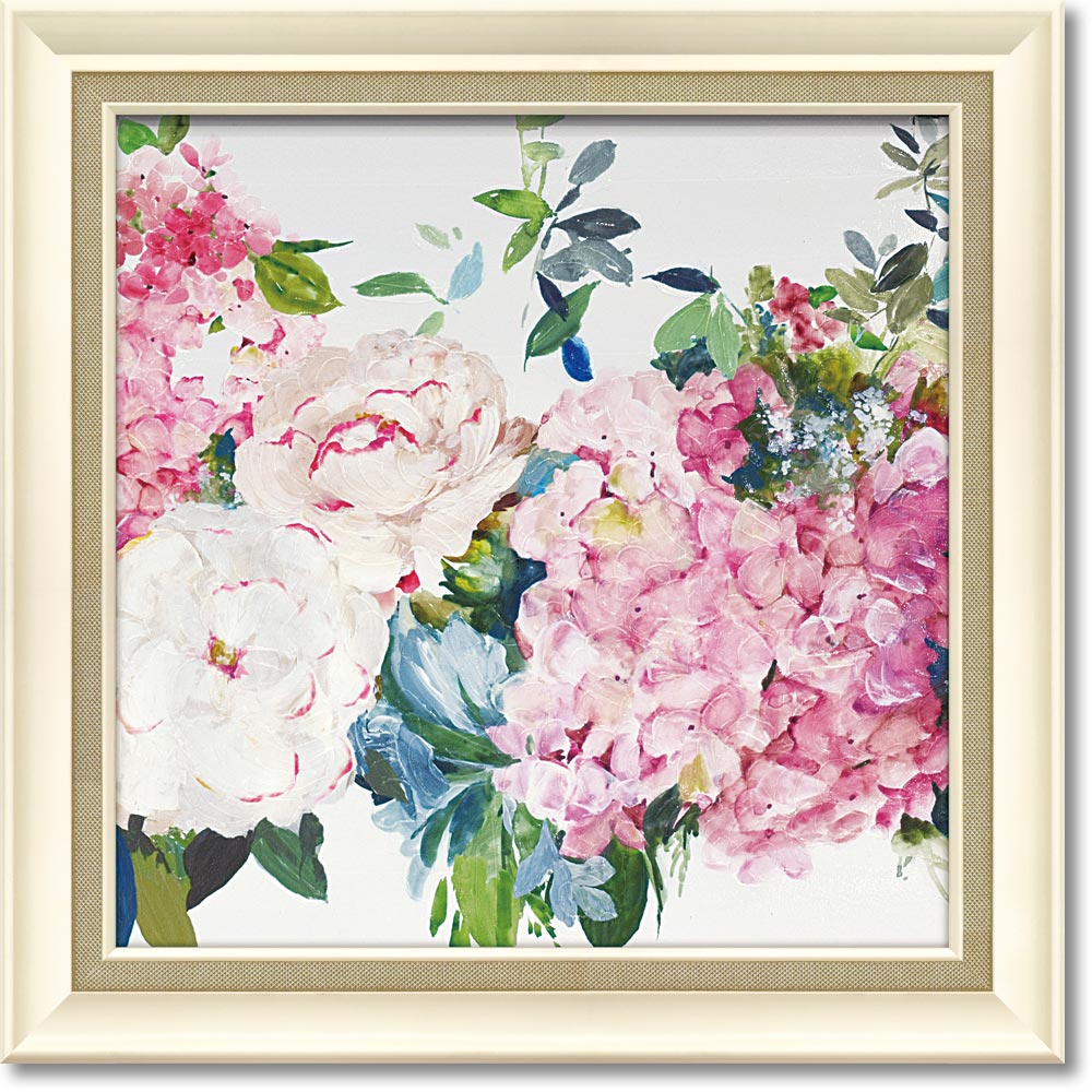 絵画 エイジア イェンセン「スプリング ストーリー1」 インテリア 額入りリビング 玄関 キッチン ギフト 明るい絵 壁に飾る フラワー 花 プレゼント アートフレーム 静物画 華やか LLサイズ おしゃれ 壁掛け 絵｜絵画・壁飾り　風景専門店あゆわら