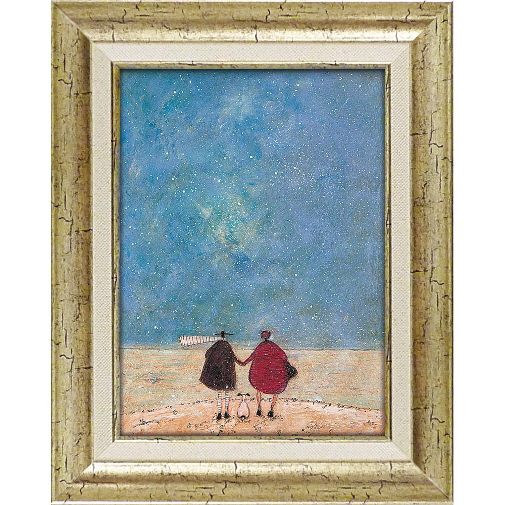 最大100%ポイントバック！限定抽選 絵画 サム トフト「ビッグ スカイ」 額入り アート インテリア 壁に飾る かわいい 額付き モダン ギフト 御祝 プレゼント リビング 玄関 に 飾る アートフレーム 贈り物 廊下 寝室 Mサイズ おしゃれ 壁掛け 絵