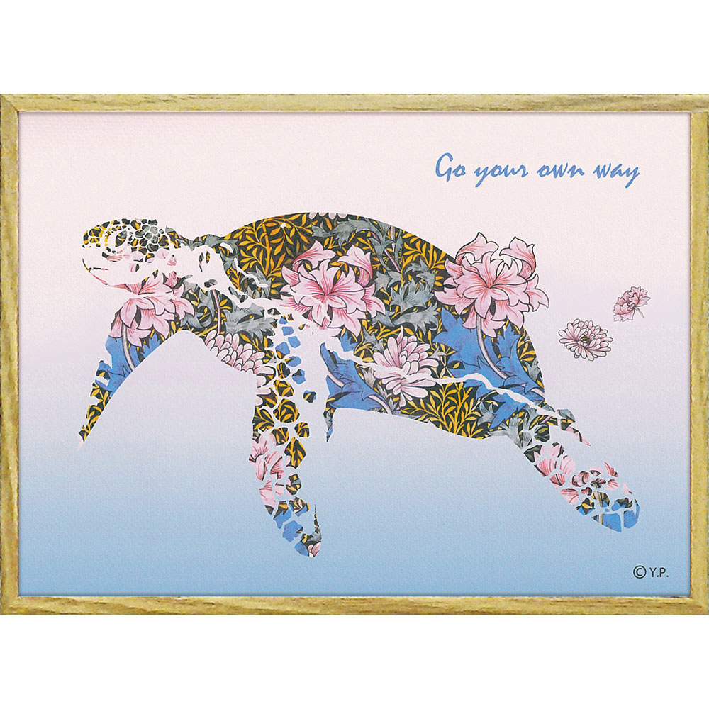アートパネル　ペット　アニマル　動物　絵画　絵　壁掛け　アート　ガラス　額絵 楽天市場】絵画 アニマルシルエット アート「シータートルM」 額
