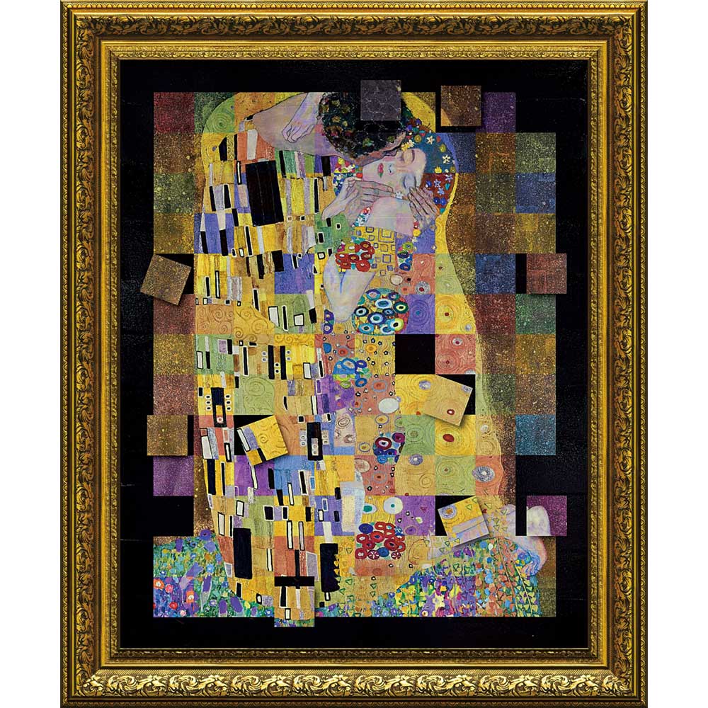 楽天市場】絵画 名画モザイクアート 〜アートフレーム〜 クリムト「ザ