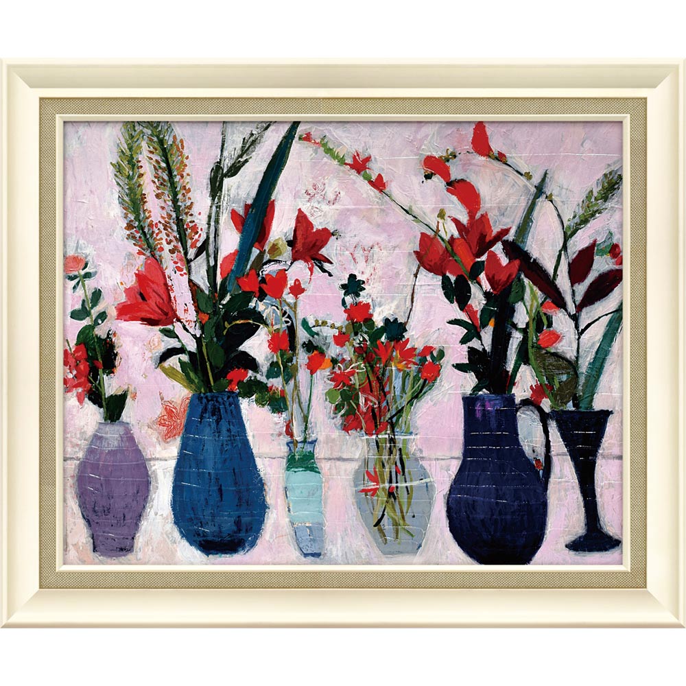 絵画 シャーロット ハーディ マントルピース インテリア 壁掛け おしゃれ 絵 花 静物画 リビング に 飾る ギフト プレゼント フラワー アートフレーム 御祝 玄関 廊下 店舗 額付き フレーム込み LLサイズ｜絵画・壁飾り　風景専門店あゆわら