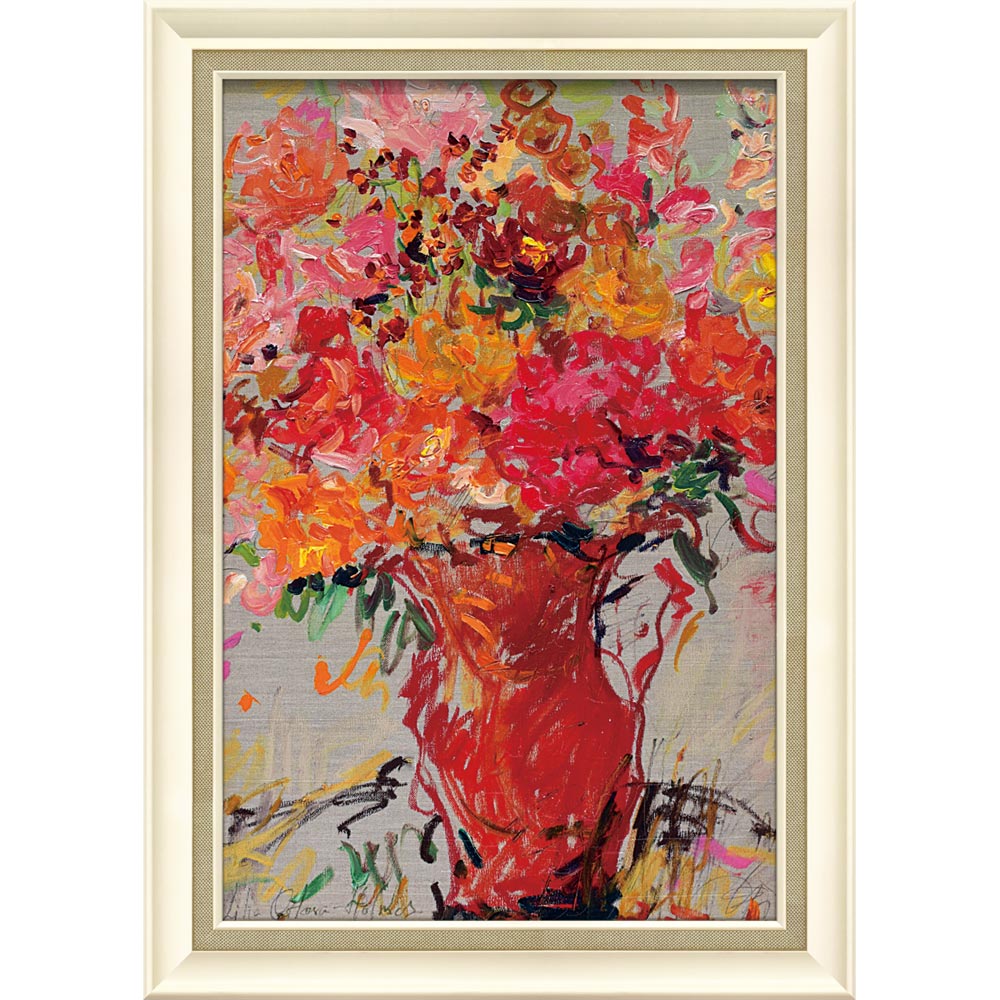 絵画 リリア オルロヴァー ホームズ サマー フラワー 額入り 花 フラワー 壁に飾る おしゃれ 壁掛け 絵 静物 インテリア プレゼント ギフト リビング 玄関 額付き アートフレーム プレゼント 3Lサイズ