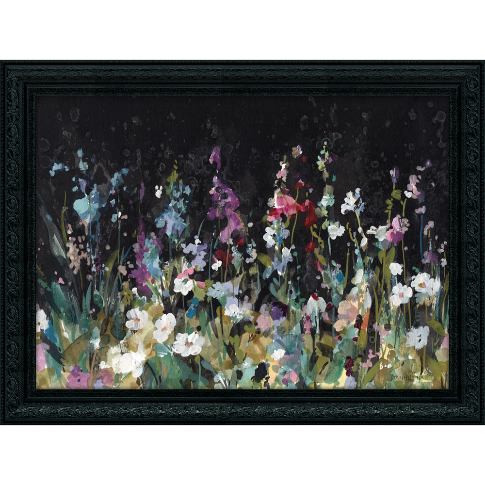 絵画 ダンフイ ナイ「ダーク ガーデン」 花 フラワー おしゃれ インテリア 壁掛け 4Lサイズ|絵画・壁飾り 風景専門店あゆわら