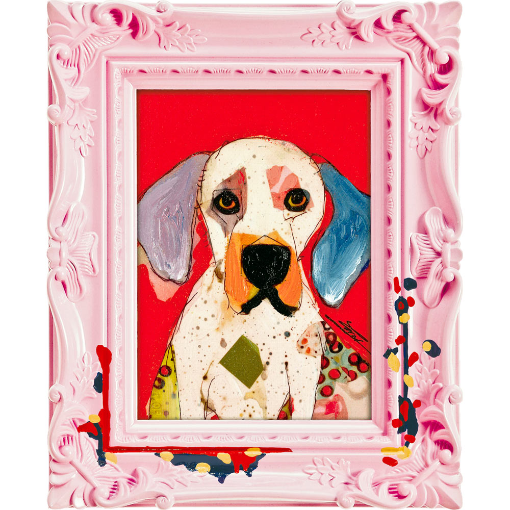 楽天市場】「クリムトドッグ」オイルペイントモダンアート［絵画