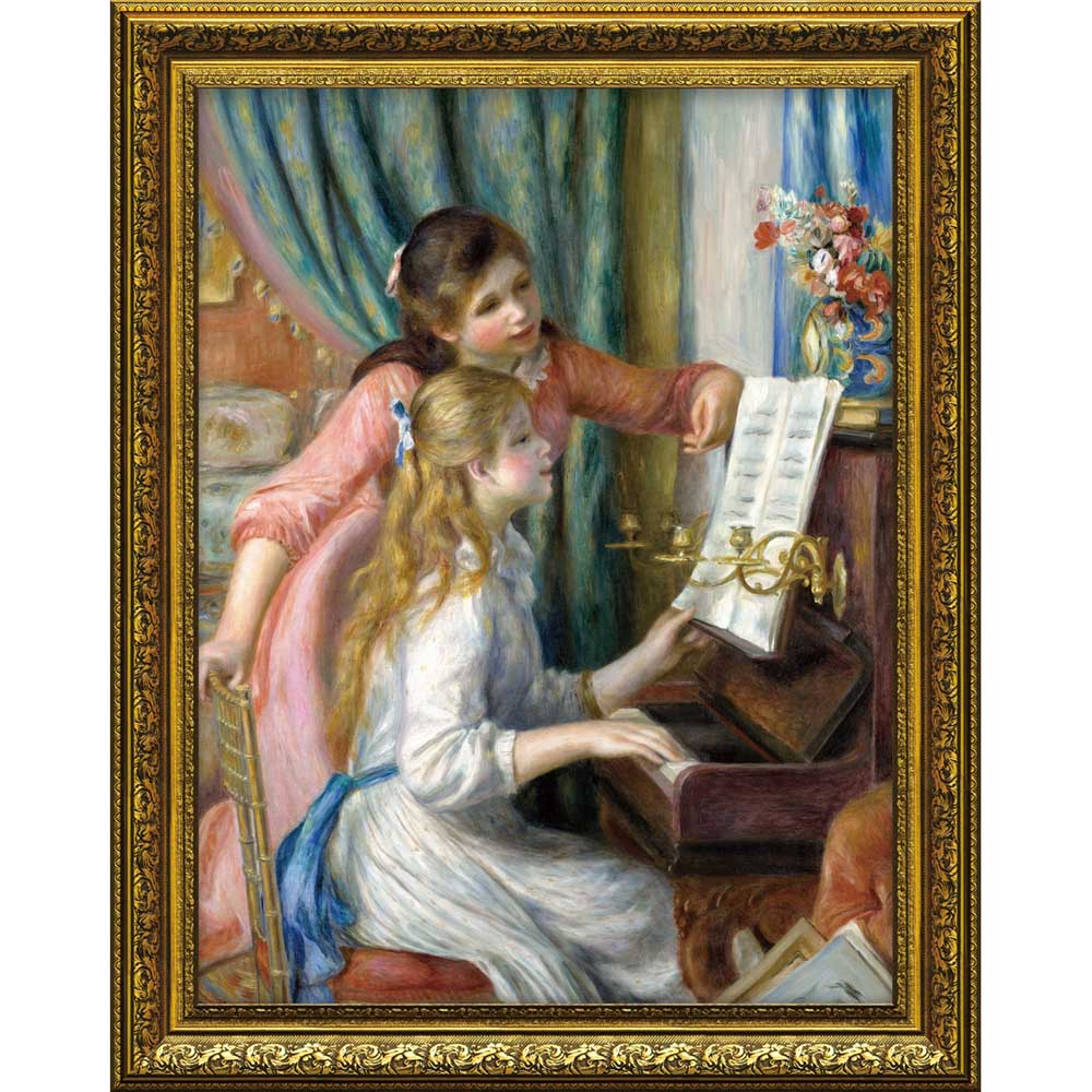 楽天市場】ルノアール 絵画 ピアノを弾く若い女 P10号 送料無料 【複製