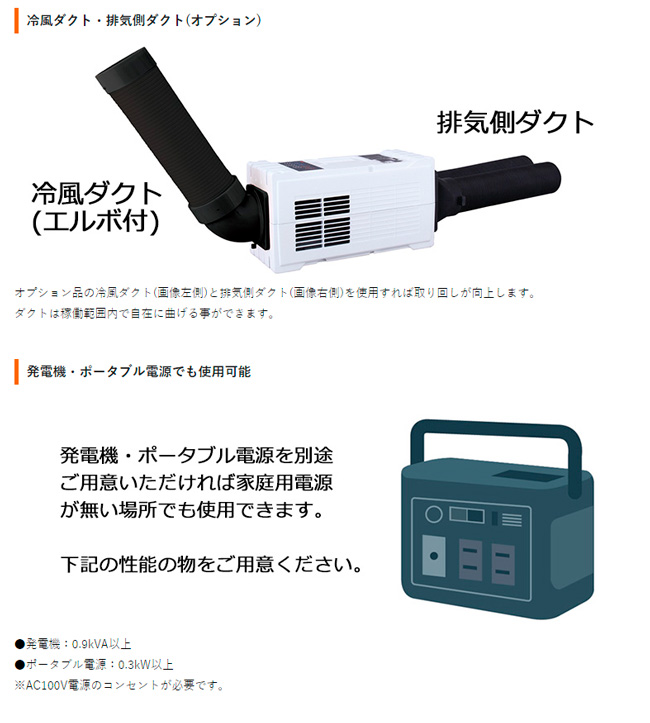 専門店の安心の1ヶ月保証付 スイデン ハンディークーラー ポータブル