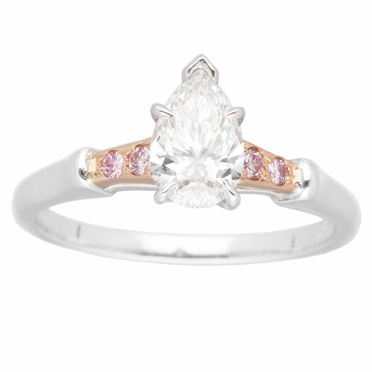 ハリーウインストン　トリストリング ペアシェイプ・トリスト・エンゲージメントリング｜ハリー