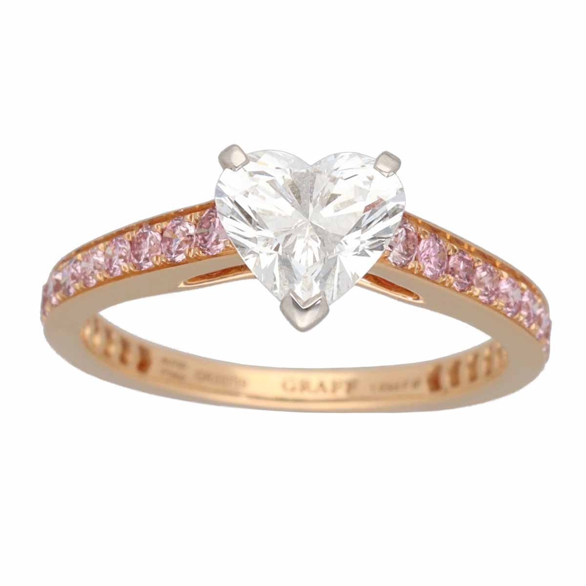 GRAFF ダイヤモンドエタニティリング 楽天市場】【緑屋質屋】グラフ(GRAFF) ハートシェイプ ダイヤモンド