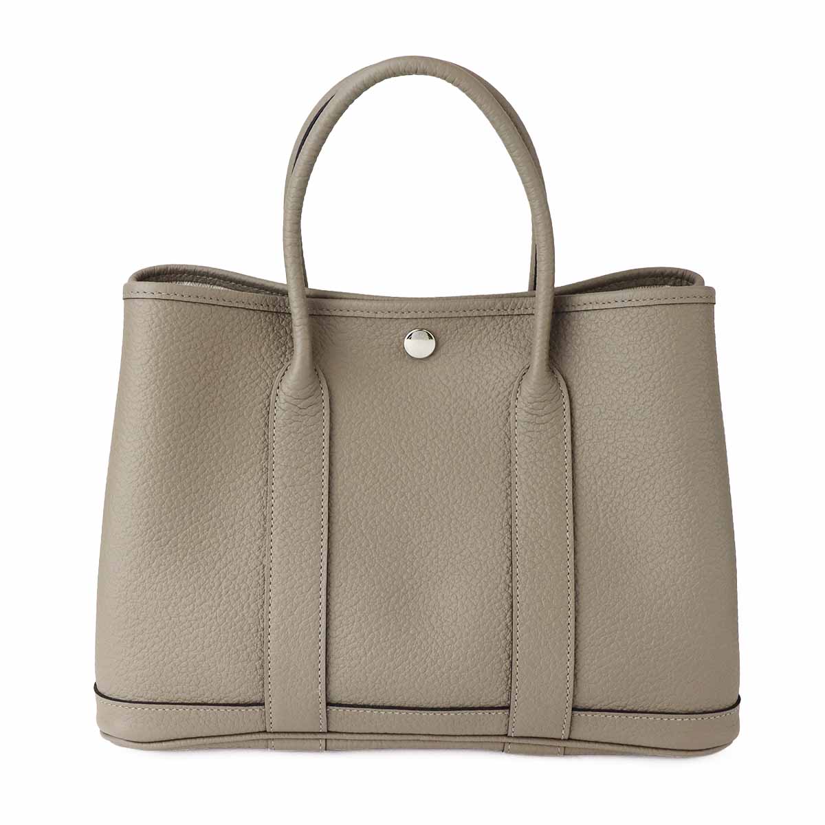 HERMES エルメス ガーデンパーティ TPM 30 カントリー A刻印 ヴォーネゴンダ クレ シルバー金具【中古】バッグ 黒【送料無料】TMR2508220009