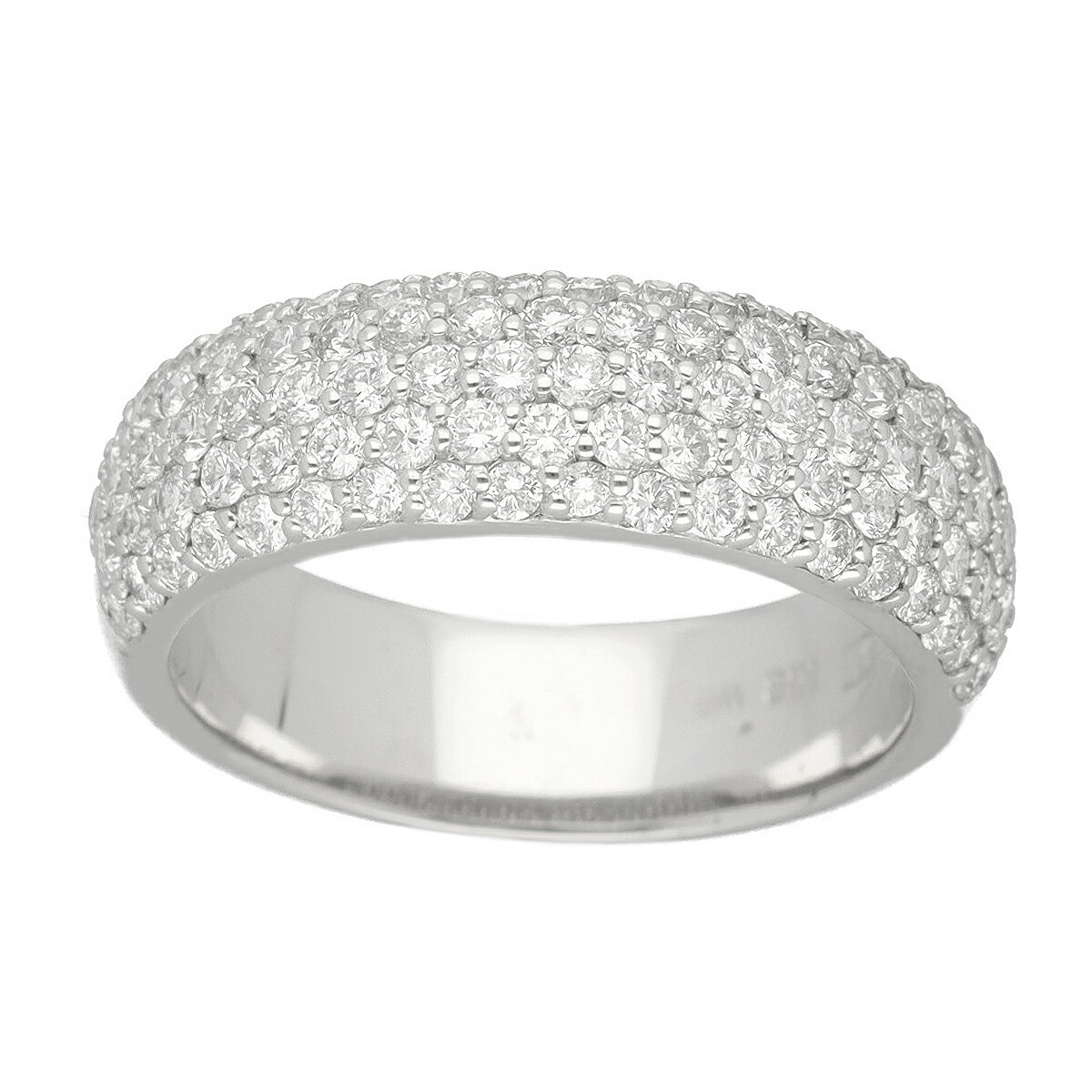 Ponte Vecchio ポンテヴェキオ ダイヤモンド(1.02ct)リング 750 K18 WG ホワイトゴールド 日本サイズ約9号 #49【送料無料】指輪【中古】25150615