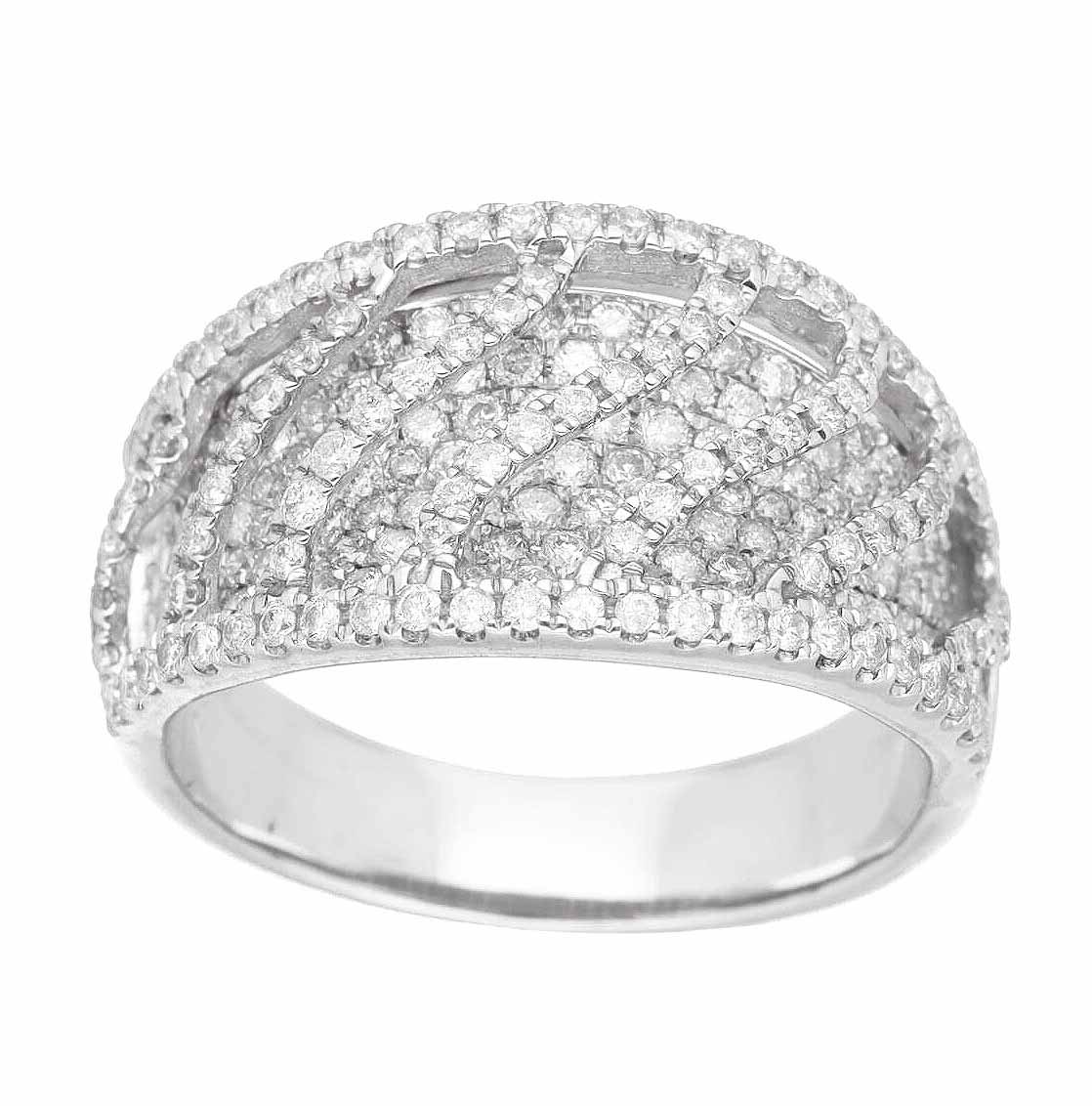 ダイヤモンド(1.60ct)リング 750 K18 WG ホワイトゴールド 日本サイズ約14号 #54【送料無料】指輪【中古】23130326｜Azabu Vintage