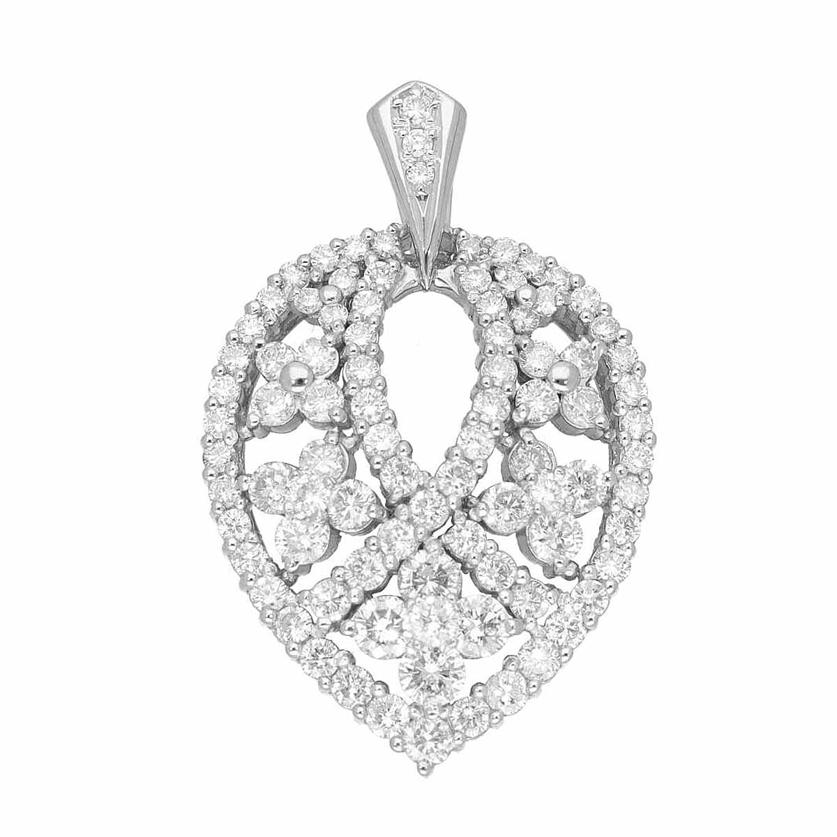 ダイヤモンド(2.00ct) ペンダントトップ PT900 プラチナ 鑑別書【送料無料】【中古】25030231|Azabu Vintage