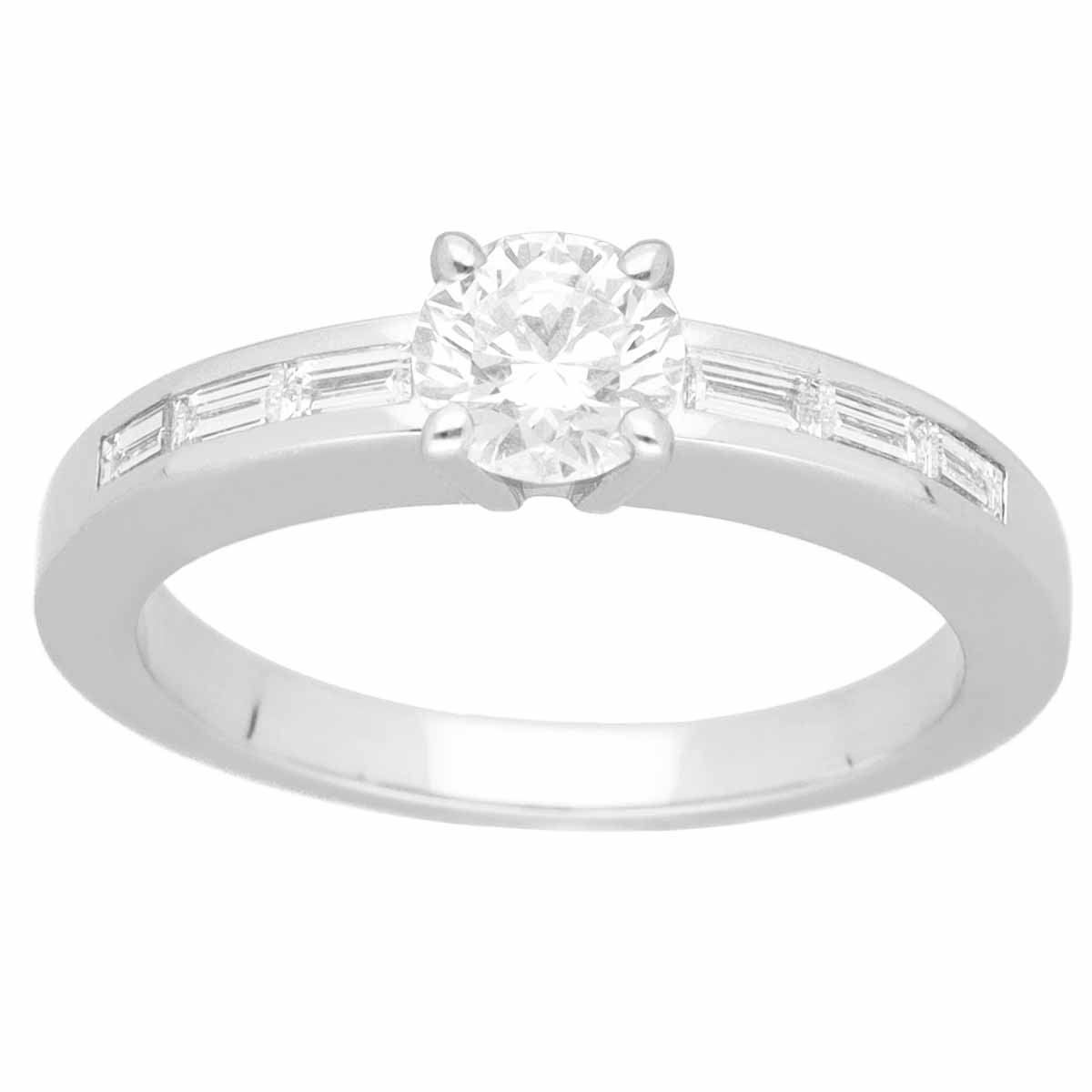 Cartier カルティエ ダイヤ(D0.51ct F-VS1-VG) ソリテール デクラシオン ダムール リング Pt950 プラチナ 日本サイズ約9号 #49【送料無料】指輪【中古】28240331
