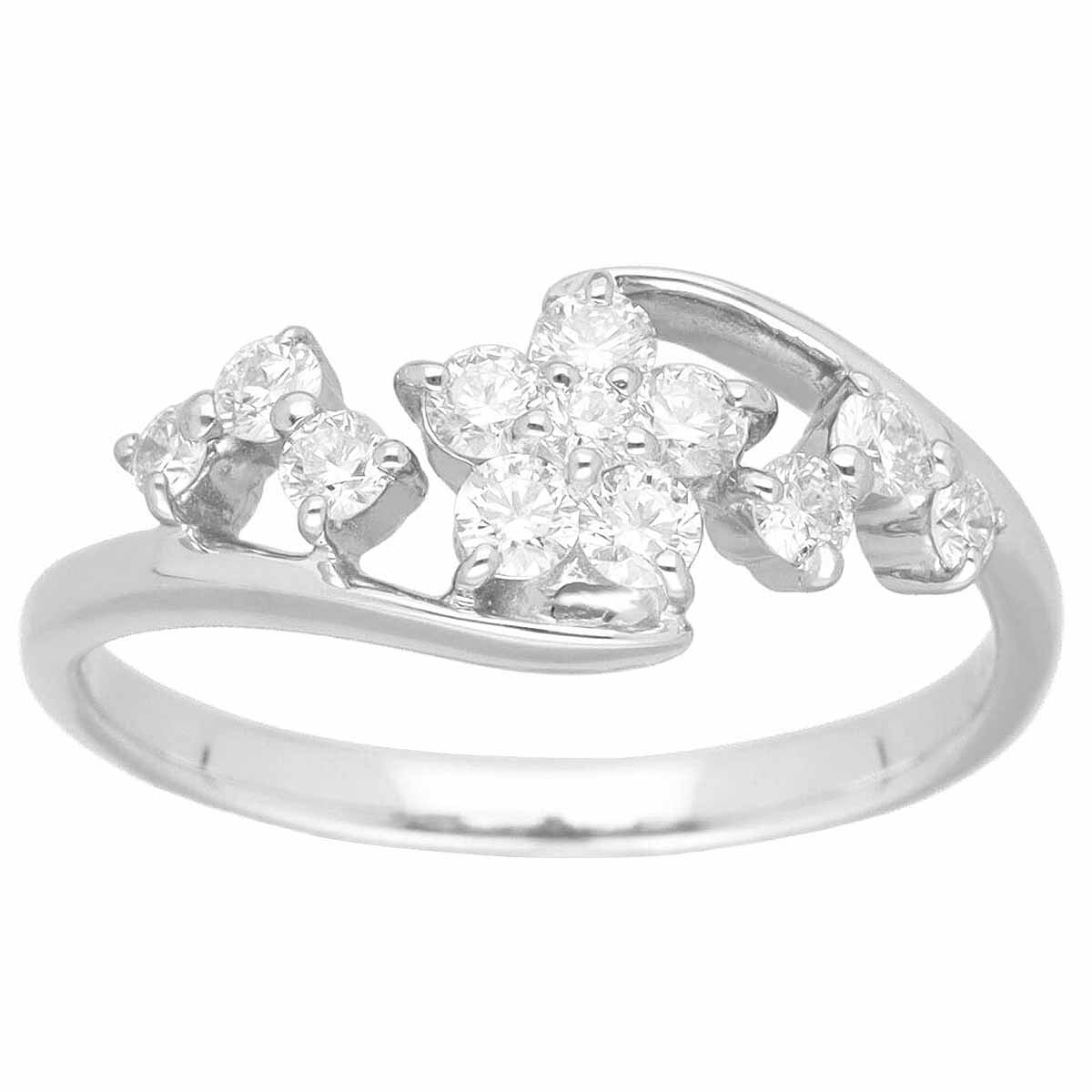 ダイヤモンド(0.44ct)リング Pt900 プラチナ 日本サイズ約11号 #51【送料無料】指輪【中古】23170473