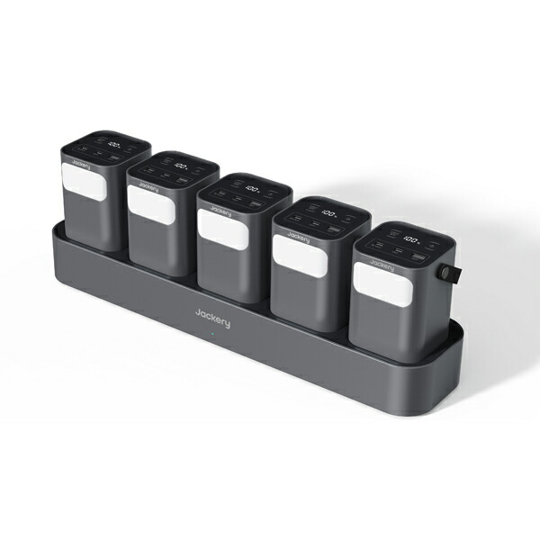 Jackery  Powerbank\u0026申し受けるステイション 黒いこと／JSG-0307A
