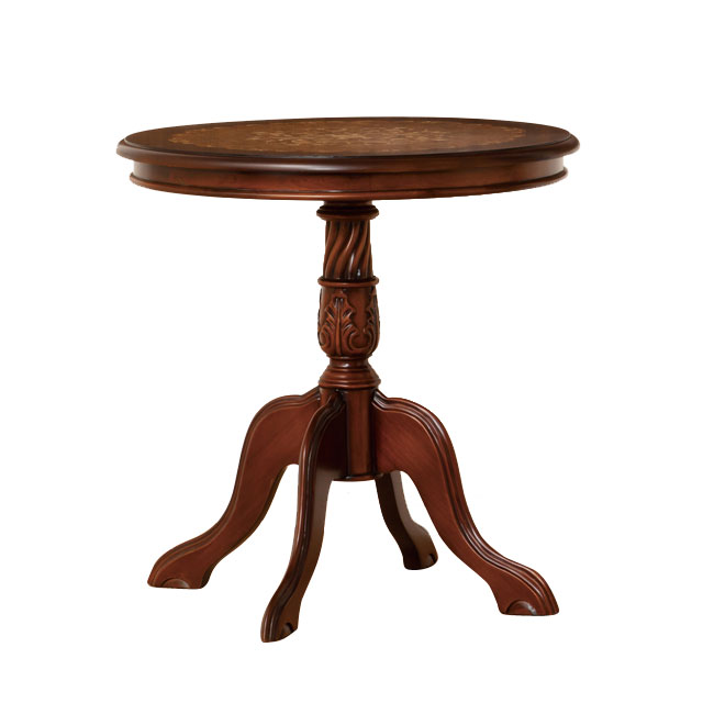 英国調 ラウンドテーブル サロン風 高級 猫脚 KUROSHIO アンティーク ダイニングテーブル リビングテーブル ティーテーブル 円形 丸形