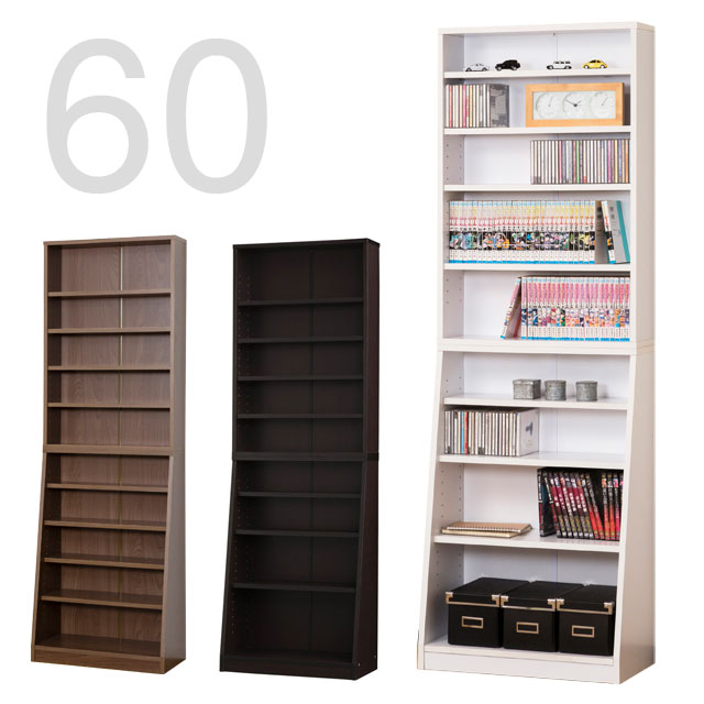 楽天市場】【本日ポイント5倍】SOHO 書棚 幅60 可動棚 本棚 薄型