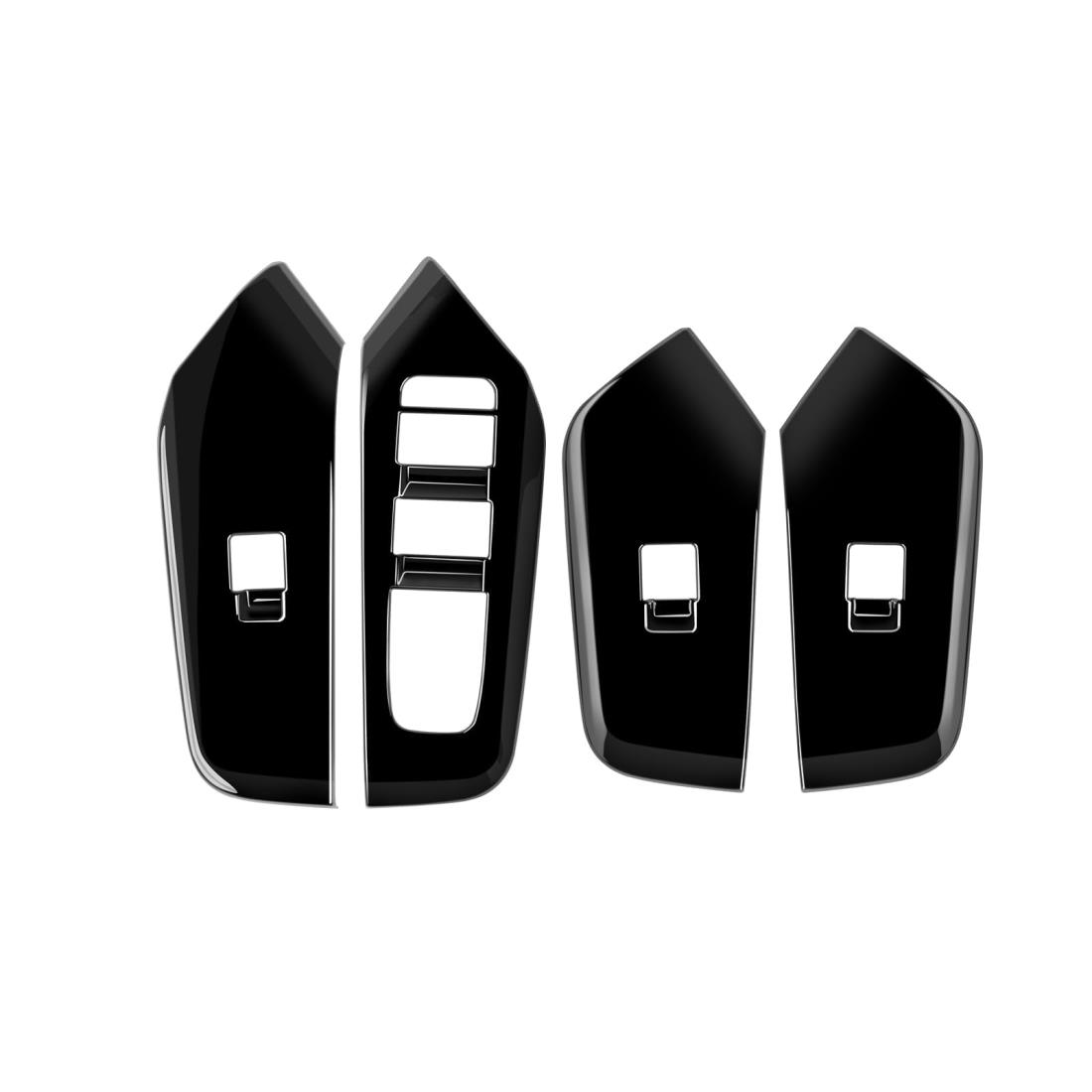 【GIKAKU】5代目 プリウス60系 アクセサリー ZVW60 ZVW65 MXWH60 MXWH65 新型プリウス60系アクセサリー パワーウィンドウスイッチパネル ドアパネルカバー インテリアパネル（ピアノブラック）