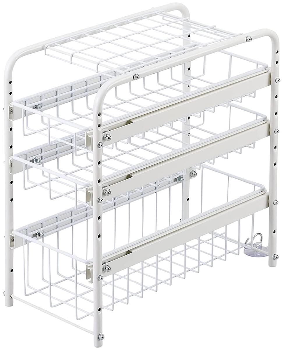 楽天市場】シンク下 有効活用 ラック引き出し 3段 30cm幅日本製 整理