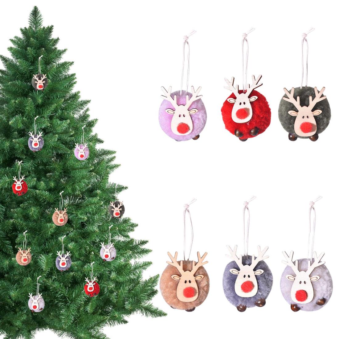 楽天市場】クリスマスツリー オーナメント 6個セット 可愛い トナカイ