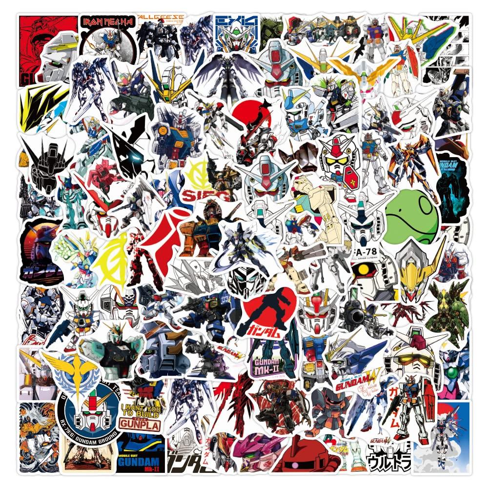 ガンダムステッカーセット 100枚 ガンダム防水ステッカー ガンダムシールパック ブランドステッカースーツケース 車 バイク ヘルメット スケボー ギターなどに適用画像