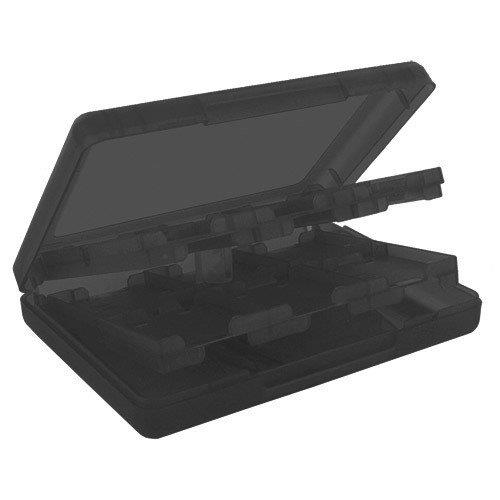 3DS/DSI用 カードケースNEW 3DS / NEW 3DSXL/3DS / DSi/DSi XL/DSi LL/DSなど対応 ビデオゲームカードケース メモリカード収納ケース 28-in-1 大容量マルチゲームカードケース(ブラック)画像