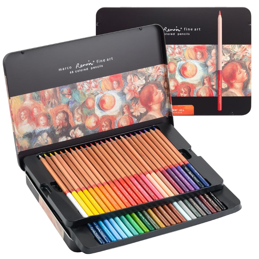 楽天市場】Marco 240色油性色鉛筆 柔らかい芯 多色 スケッチ鉛筆セット