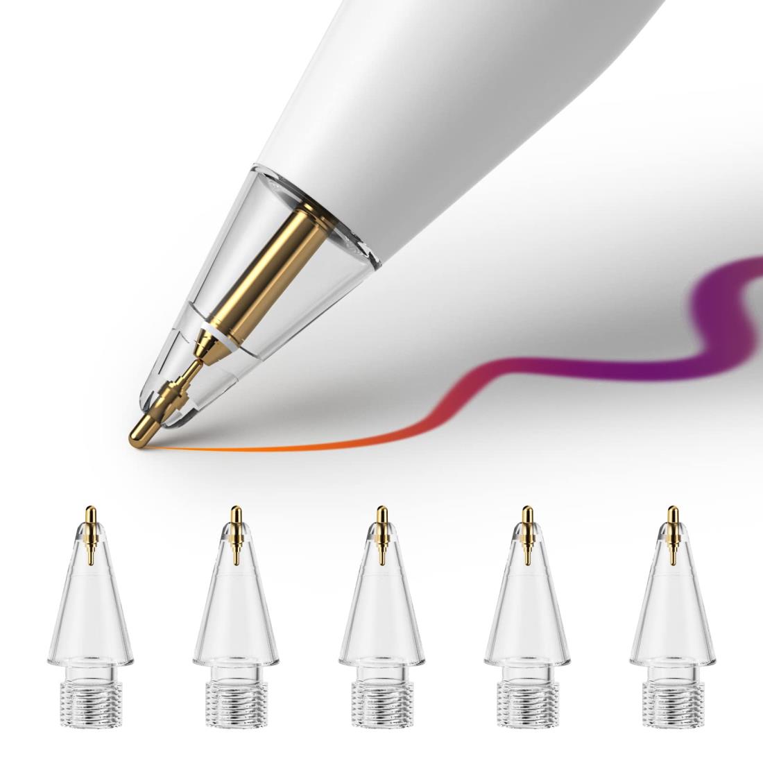 Apple - 【正常動作品】Apple Pencil 第2世代 アップルペンシル Amazon.co.jp: PZOZ 4個入り Apple Pencil ペン先 アップル