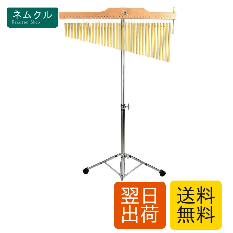ENNBOM ツリーチャイム 25音 36音 ウィンドチャイム バーチャイム メッキ加工スタンド付き スティック付き (36音, ゴールド)
