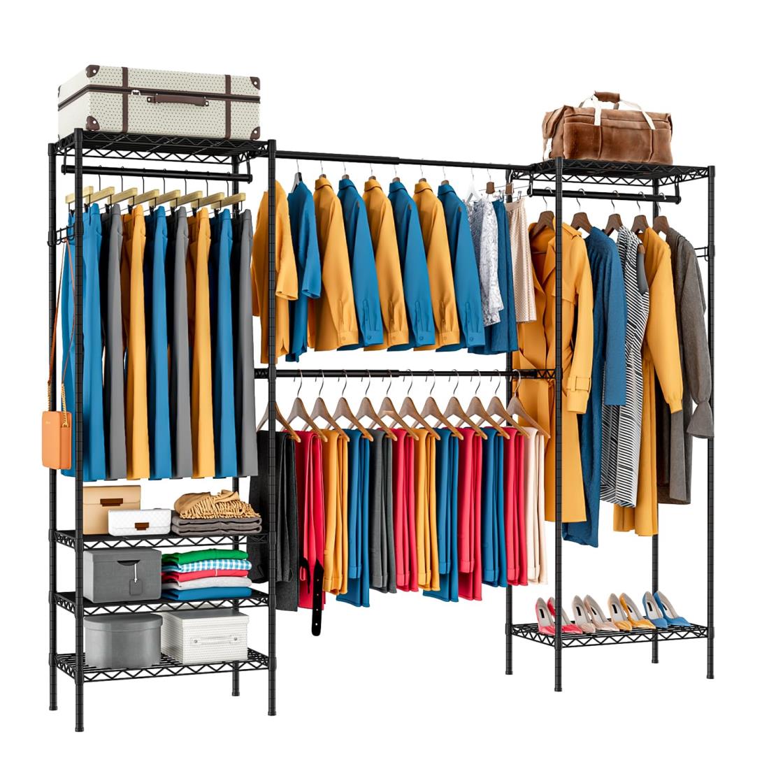 伸縮大容量 ハンガーラック Amazon｜REIBII ハンガーラック 大容量 伸縮 幅130~150cm ワード
