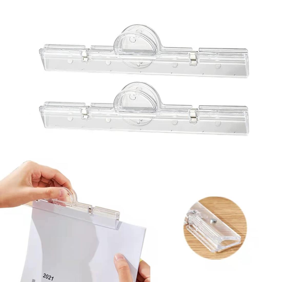 楽天市場】【2個セット】 ブッククリップ マグネットクリップ クリア