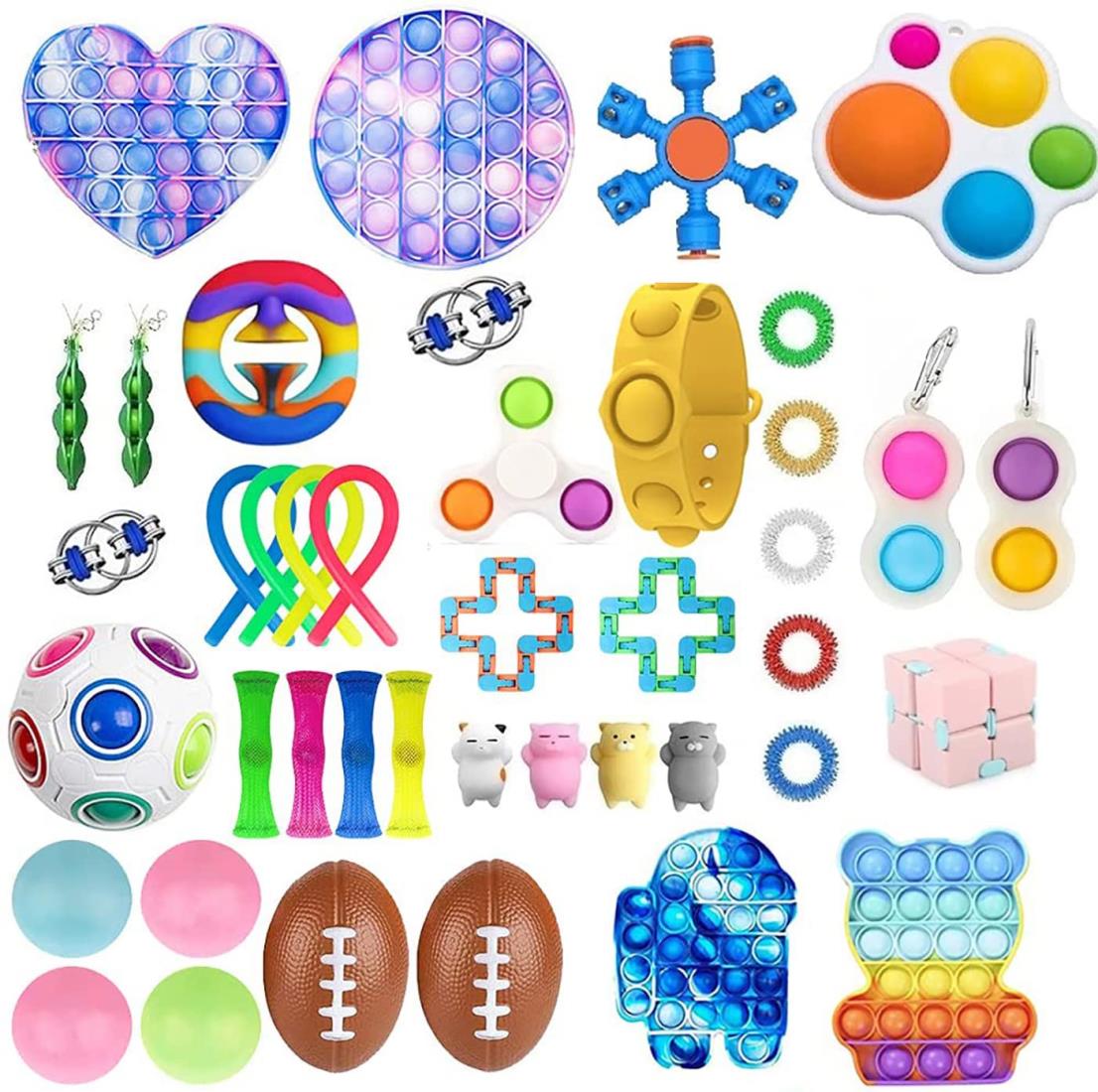 楽天市場】スクイーズおもちゃ フィジェットおもちゃ 41pcs 減圧グッズ