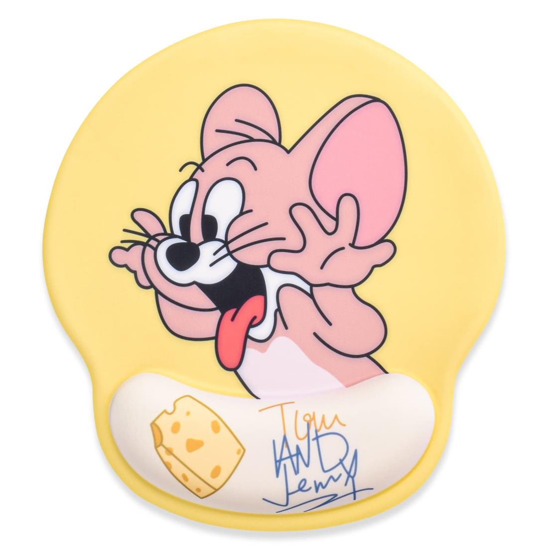 Newseego マウスパッド リストレスト 一体型マウスパッド 低反発リストレス 人間工学 手首クッション 滑り止め 水洗い 耐久性良い 手首 疲労軽減 ゲーム 仕事用 トムとジェリー おしゃれ かわいい画像