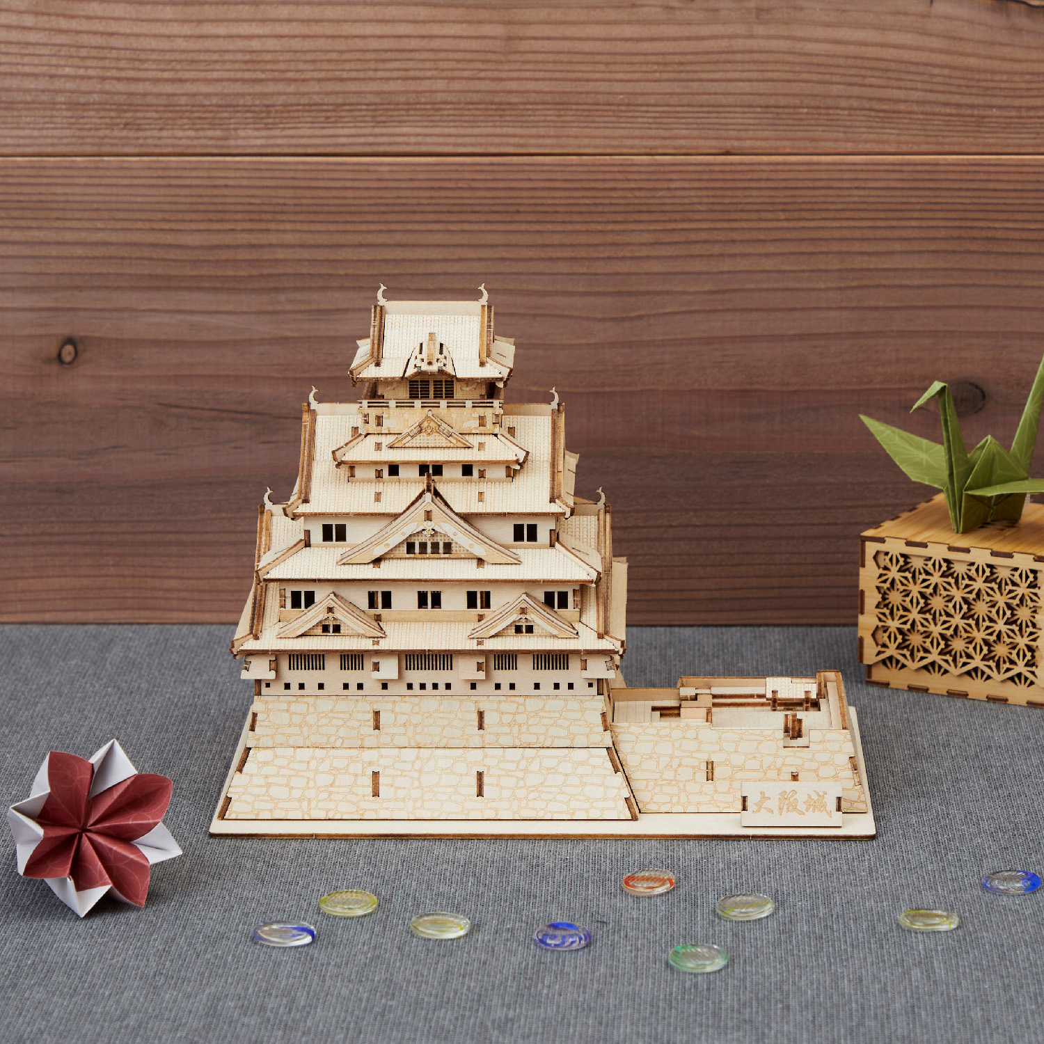 Wooden Art ki-gu-mi 名城 木のおもちゃ 工作キット 上級者向き 送料