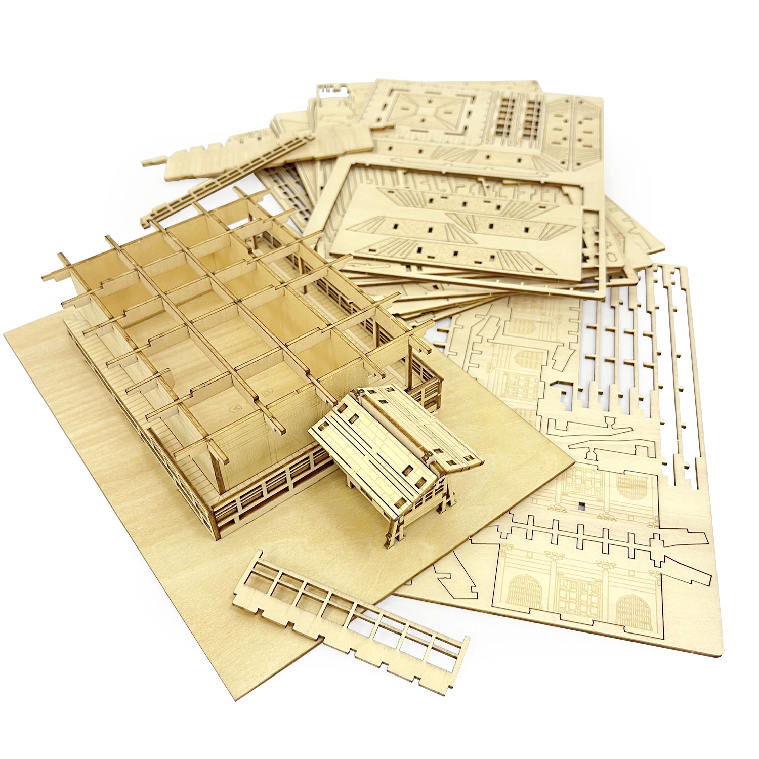 Wooden Art Ki-gu-mi 金閣寺 カラー 上級者向き 木製 ウッドパズル
