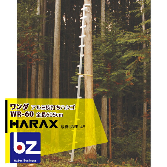 ハラックス｜HARAX ＜2台set品＞ワンダ WR-60 軽銀製 枝打掛けはしご｜法人様押さえる
