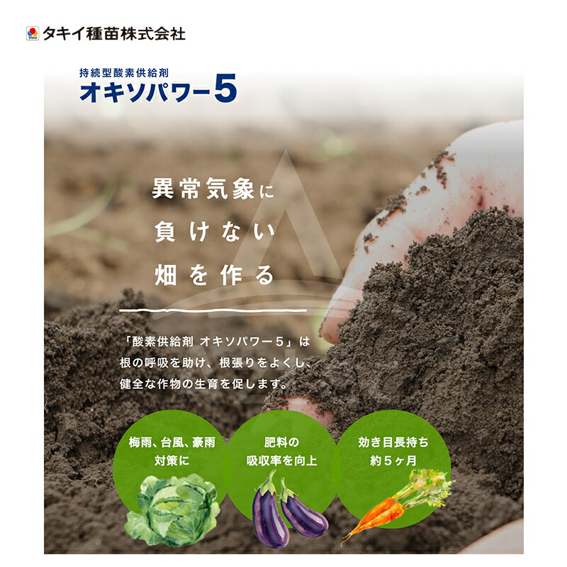 タキイ種苗|持続型酸素供給剤