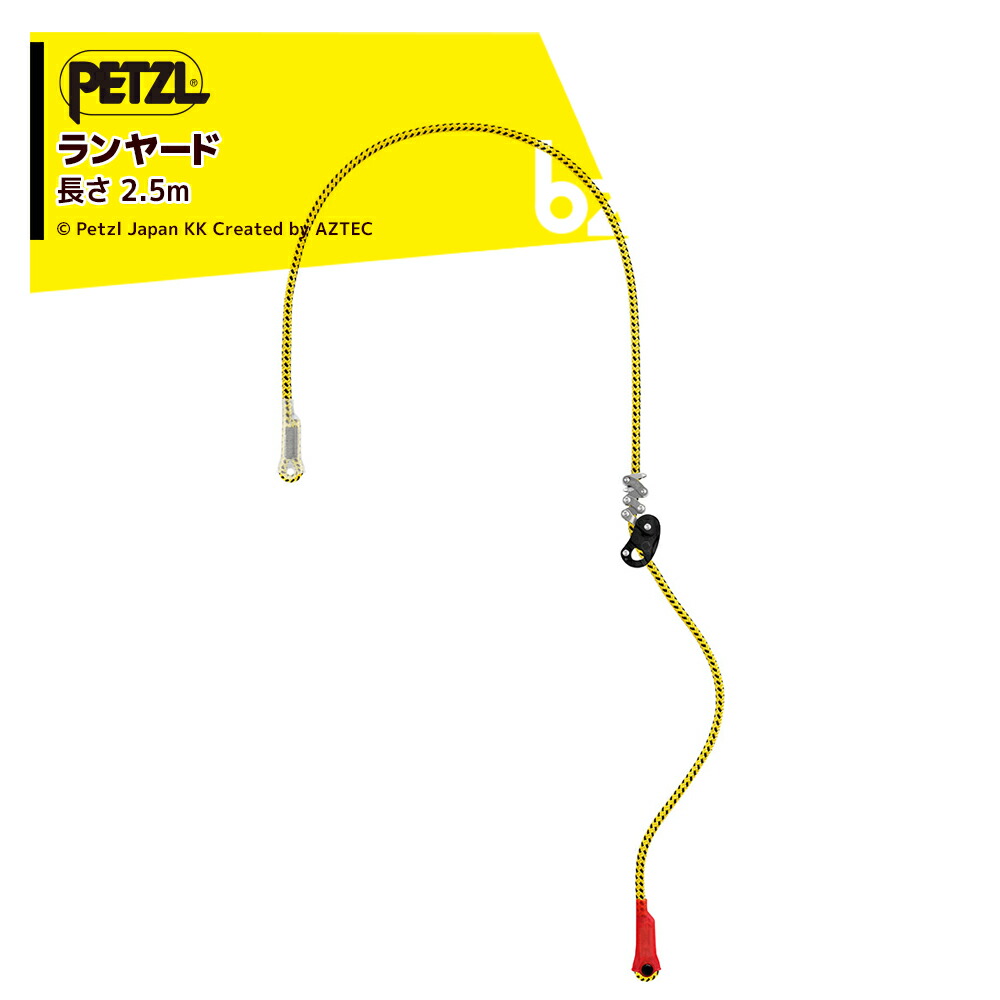 PETZL ペツル ツリーケア用ワークポジショニング用ランヤード ジヨン 2.5m L22A 025 法人様限定｜アズテック　ビジネスストア