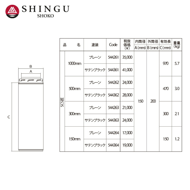 市場 morso 500mm 薪ストーブ煙突 SCS匠 断熱二重煙突 直筒 モルソー