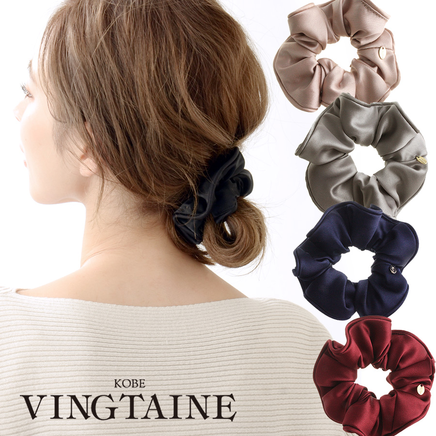 楽天市場 ふんわり シフォン シュシュ 2個セット メール便無料 大ぶり かわいい お得 大人 大きい フォーマル オフィス カジュアル 大振り ヘアアクセ ヘアゴム おしゃれ 雑貨 誕生日 プレゼント 母の日 神戸ミニアチュール