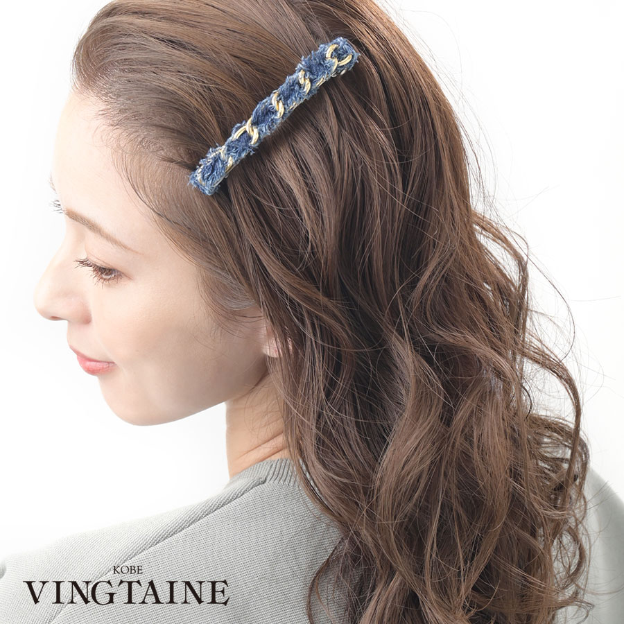 楽天市場】アンティーク調フラワーバレッタ ヘアクリップ