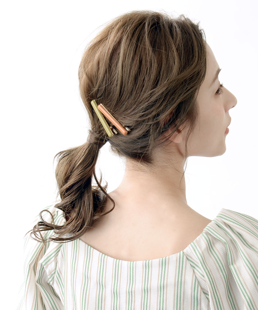 楽天市場 カラーヘアクリップ 2本セット シンプル くちばしクリップ 大人可愛い カジュアル ヘアアレンジ ヘアアクセサリー かわいい 大人っぽい 女性 H7343 神戸ヴァンテーヌ