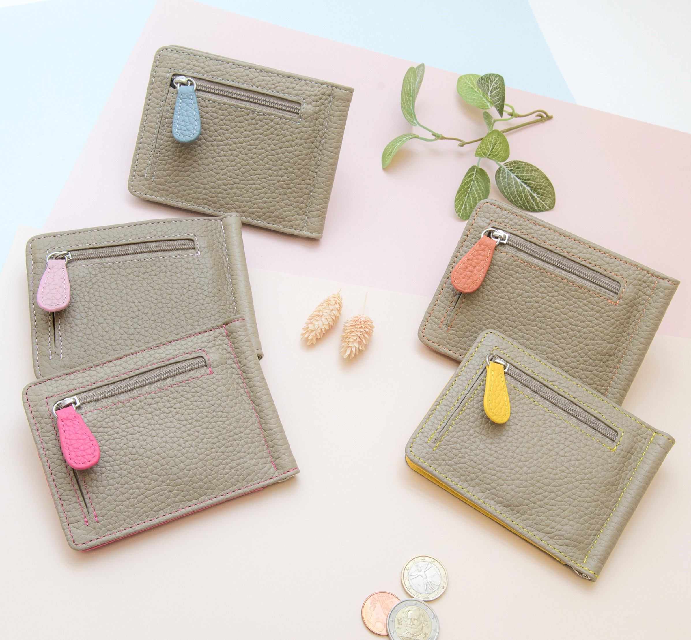 楽天市場 クリップ付きレザーミニ財布 薄型 本革 ウォレット 小銭入れ コンパクト レザーウォレット Wl3118 バッグ雑貨 レディース 大人っぽい シンプル かわいい おしゃれ プレゼント 神戸ヴァンテーヌ