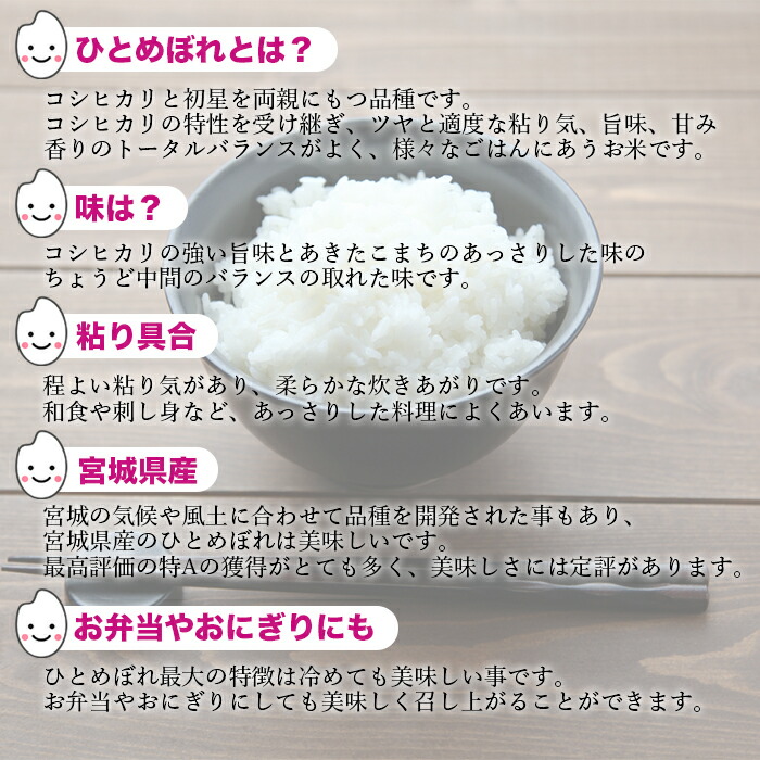 ひとめぼれ 10kg (5kg*2) 令和3年産 宮城県産 米 お米 白米 おこめ 精米 単一原料米 ブランド米 10キロ 送料無料 国内産 国産