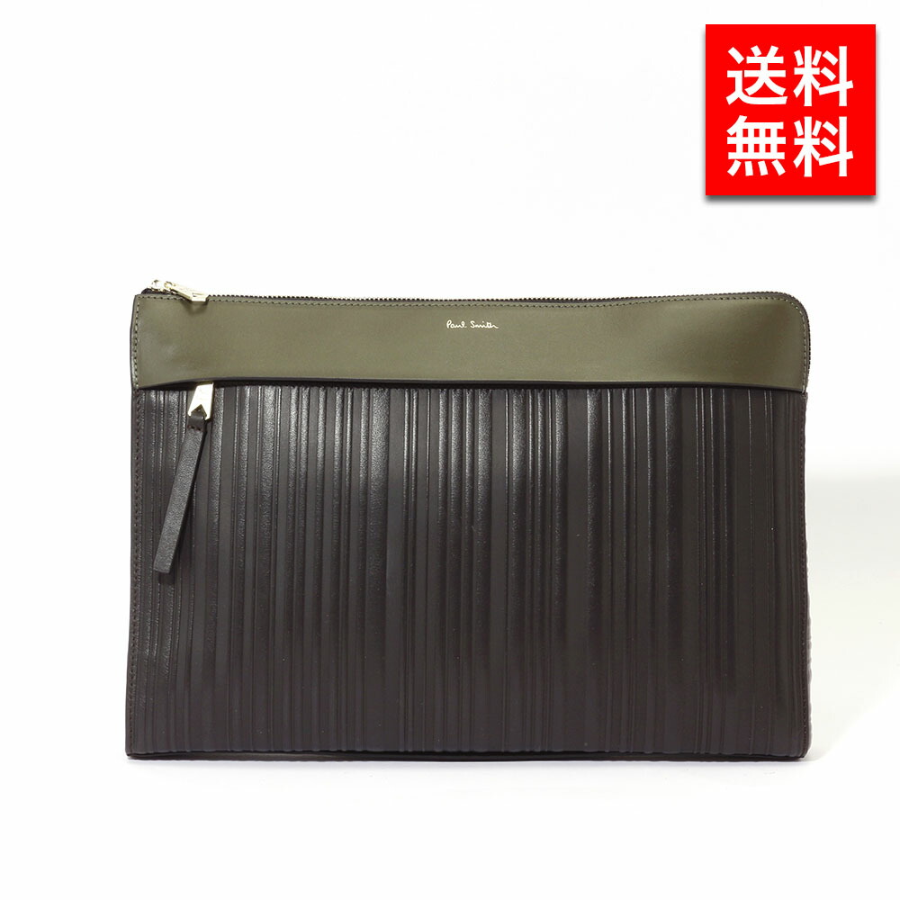 処分　ポールスミス　クラッチバッグ　セカンドバッグ　マルチカラー　ストライプ Paul Smith ポールスミス クラッチ セカンドバッグ PAUL SMITH
