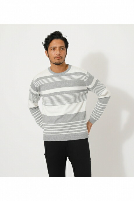 楽天市場 Random Border Knit ランダムボーダーニット Azul By Moussy アズール バイ マウジー メンズ トップス ニット Markdown Azul By Moussy