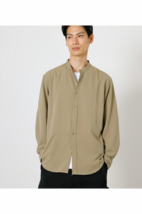 楽天市場 Synthetic No Collar Shirt シンセティックノーカラーシャツ Azul By Moussy アズール バイ マウジー メンズ トップス シャツ ブラウス Markdown Azul By Moussy